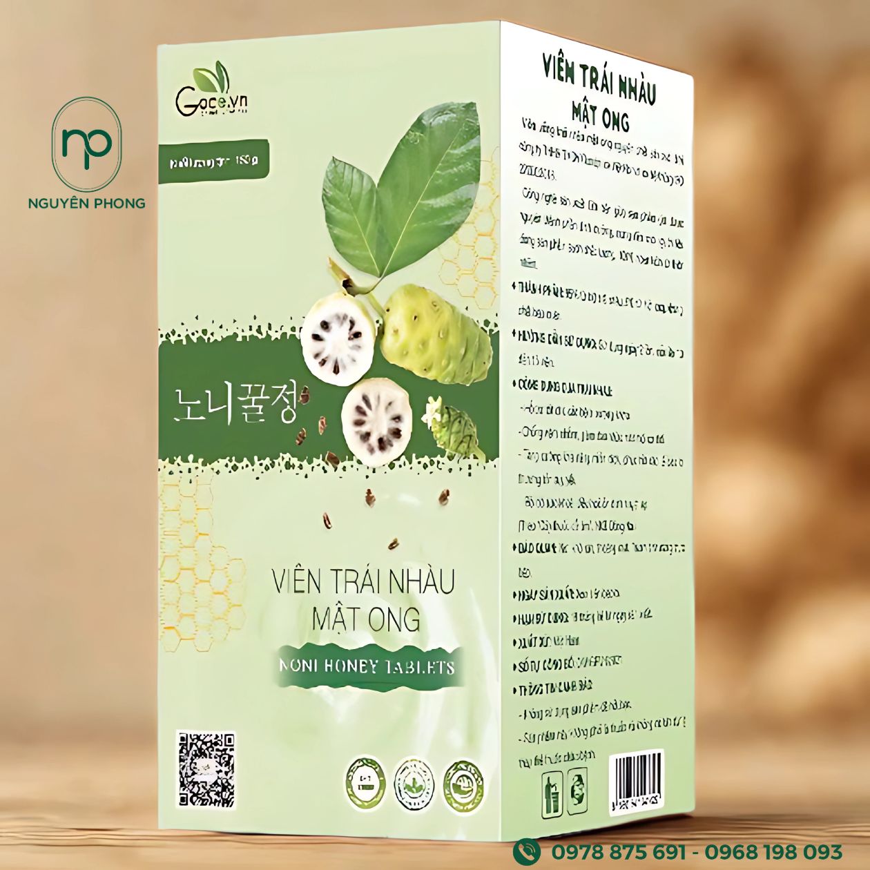 hộp đựng thuốc từ trái nhàu